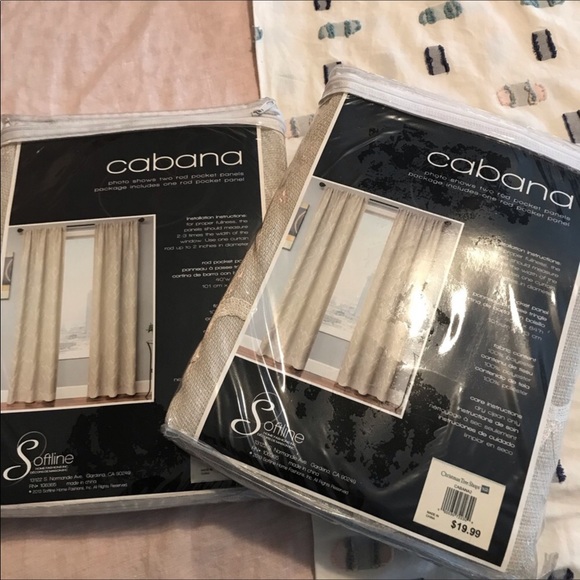 SALE | SOFTLINE CABANA2 Embroidered Trellis Sheer Rod Pocket Curtains - Picture 2 of 9